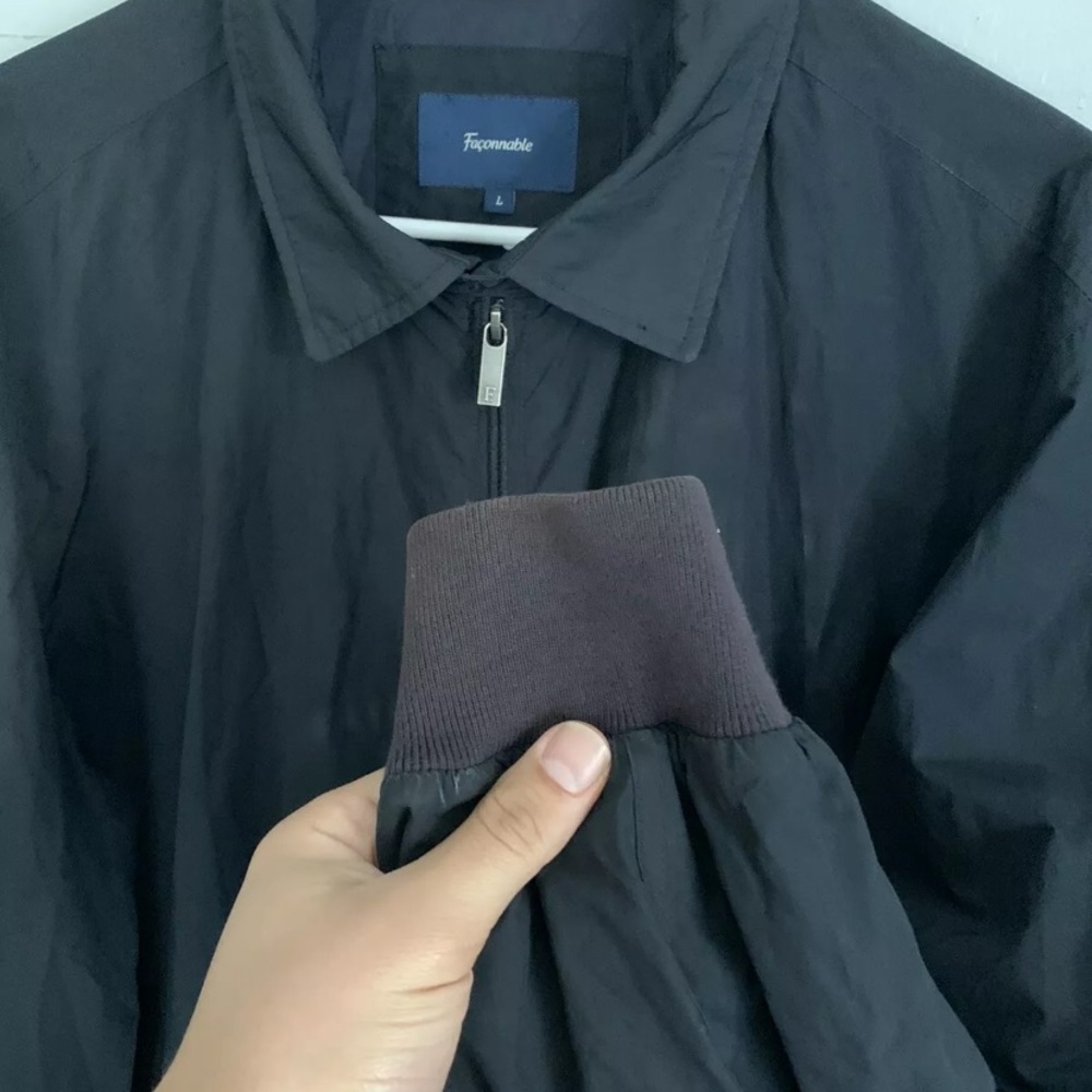 Facconable Jacket Zip Cuff Rib Bomber Harrington - image 4